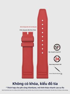 GANG JUE | Dây đeo đồng hồ cao su fluorine cho phi công quốc gia IWC Dây đeo đồng hồ Prince Mark Portugal Torque Finnoy phù hợp với đồng hồ thương hiệu Hong Kong