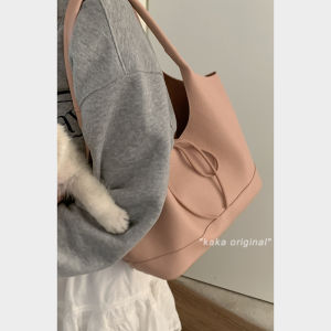 South Korea Niche Style Underarm Bag Female 2024 New Arrival Tide Fashion Tote Bag Preppy Style Large Capacity Shoulder Commuter Bag