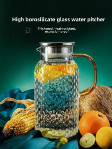 BOANG | Hammer Texture Glass Cool Water Bottle Set Cool Water Cup