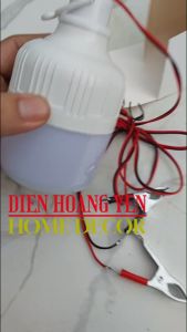 Bóng đèn LED kẹp bình 12V 20W có kèm dây và đầu kẹp