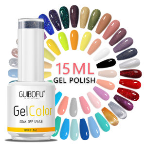 1pcs 15ml Gel Nail Polish Popular Series 120 Colors Vibrant UV Soak Off Semi-Permanent Varnish For Diy Manicure Nail Art