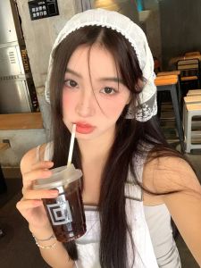 Khăn Choàng Lụa Mùa Hè Phong Cách Pháp Cổ Điển Mỏng Cho Nữ Khăn Quàng Cổ Trang Trí Tóc Chụp Ảnh Khăn Quàng Cổ Hình Tam Giác