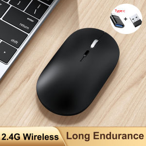 Wireless Mouse Slim 2.4G Computer Mice Portable Battery Cordless Mouse for iPad Laptop Desktop Mice With USB Receiver For Laptop