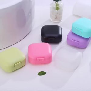 Compact and Square Travel Portable Soap Box Transparent Plastic Aerobic Handmade Soap Sponge PP Fragrance Soap Box