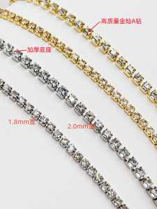 สร้อยข้อมือ DIY ประดับคริสตัล AAA ดีไซน์รูปดวงจันทร์ ชุบทองแท้ ทำมือ เครื่องประดับเล็บโทรศัพท์มือถือ