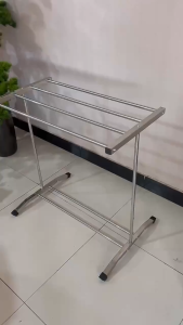 TINY Stainless Steel Towel Hanger/ shoe Rack/ Clothes Drying Rack/ Clothes Hanger/ Rak Penyidai Baju Tuala