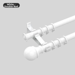 SHELIANKE | Minimalist Style Thickened Noise-reducing Rail Curtain Rod Complete Set