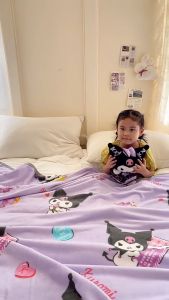 Selimut anak bahan halus motif kartun hello kitty cinnamoro melody kuromi premium 100X150cm