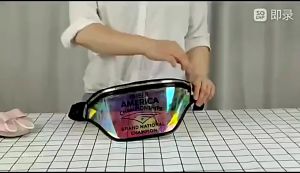 KakBags กระเป๋าคาดเอวเลเซอร์ TPU กระเป๋าสะพายกีฬากันน้ำ PVC สีสันสดใส 🚚จัดส่งทันที