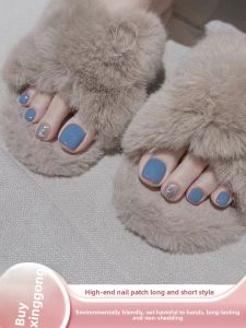 MONLEYTA | TikTok Style Wearable Detachable Diamond Embedded Nail Tips Fruit Jelly Stickers Included Finished Foot Nail Pieces