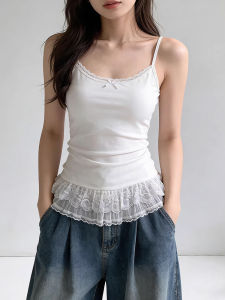 Flattering Layerable Lace Trim Womens Summer Top
