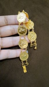 Lanz Gelang Koin Premium Seperti Emas 24 Karat Titanium