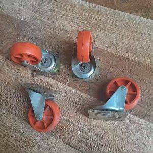 Combo 4 bánh xe nâu xoay 1 vòng Bi 6 phân.