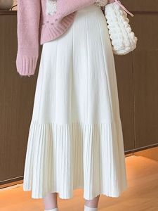 Maternity Knit Skirt Mid-length Large Swing
