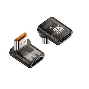 1pcs 2pcs 90Degree HDMI-compatible 2.1 Adapter 8K 60Hz Male to Female Connector HDMI-compatible Extender for HDTV PS4 PS5 Laptop