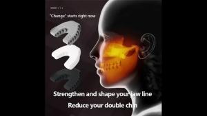 2 Pieces U Shape Jaw Exerciser New Facial Pop N Go Mouth Jawline Face Fitness Muscle Chew Ball Bite Breaker Training Equipment