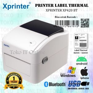 Printer Label Resi A6 Bluetooth Xprinter XP-420B XP420 XP420B XP-420 USB Bluetooth Wifi Sticker Thermal Resi 100x150