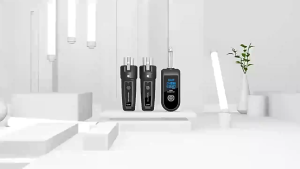 Hot Item WIRELESS TRANSMITTER & RECEIVER | 1 Receiver 2 Transmitter | UHF 98ft to 164ft Range | High Quality Rechargeable Wireless Mic Adapter for Audio Mixer Dynamic Mic Electric Guitar Bass etc. | XLR Compatible Two-Way Communication | Rechargeable