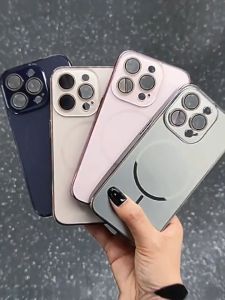 Magsafe Case untuk iPhone 11, 12, 13, 14, 15 Plus Pro Max dengan Pengisian Daya Nirkabel