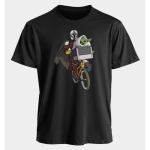 เสื้อยืดคอกลมแขนสั้นผ้าฝ้ายพิมพ์ลายธีมไซไฟสตาร์วอร์ส สไตล์อเมริกัน สำหรับผู้ชายและผู้หญิง ใส่เล่นกีฬา ใส่ลำลองในชีวิตประจำวันช่วงฤดูร้อน ทรงหลวม