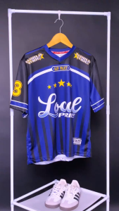 KHF | Jersey Vintage Number 83 Wanita Laki-Laki Cewek Futsal Bahan Dryfit Brazil Milano Full Printing Oversize Casual Rugby Retro Streetwear Hockey Retro NFL Bola Olahraga Boxyfit Pakaian