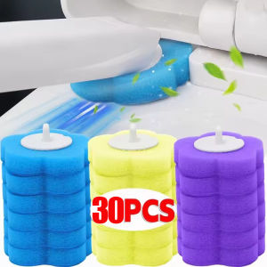 30Pcs Disposable Toilet Brush Heads Bathroom Replacement Sponges Head Toilet Cleaning Brush Refills No Dead Angle Brush Heads