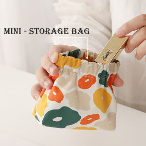 Huife Ins Cosmetics Coin Purse Pouch Women Sanitary Napkin Storage Bag Portable Earphone Cards Jewelry Organizer Bag
