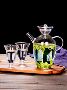 New Chinese Style Glass Tea Pot Borosilicate High Temperature Resistant Song Dynasty Simulation Green Tea Special Brewing Pot