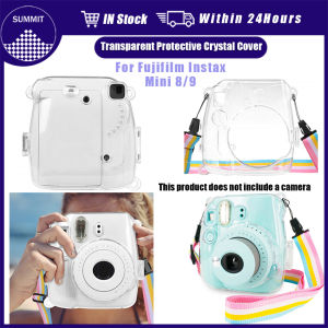 PVC Clear Camera Storage Case With Cord Anti-scratch Fitted Crystal Case For Instax Mini 8