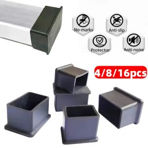 4/8/16pcs PVC Chair Leg Caps Furniture feet Covers Socks Table Pipe Plug Furniture Leveling Feet Floor Protector Pads Home Decor