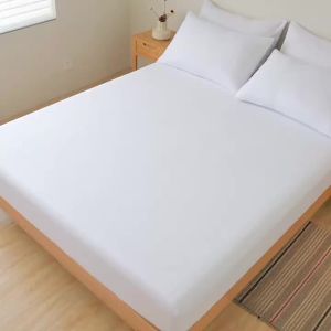 1pc Cooling Bamboo Fiber Fitted Sheet 40% Bamboo Fiber + 60% Microfiber Breathable Mattress Cover with 40cm Deep Pockets