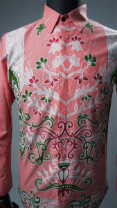 Batik Handara - Talawang Pink Kemeja Pria Furing Erro