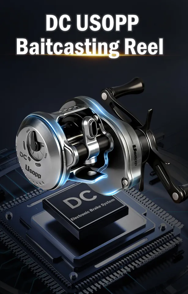 Leydun New DC Usopp Baitcasting Reels 7.6:1 Gear Ratio 134g