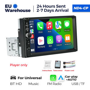 Navifly ND4-CP Car Multimedia Player Universal All cars Support Wired Android Auto Carplay TF SD BT SWC AUX SUB FM Radio Camera