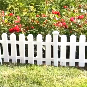 Garden Fence Decoration Outdoor Pagar Hiasan Taman PVC Plastic Fencing Pagar Kebun Pokok Bunga Garden Fencing 花园围栏 插地款栏杆