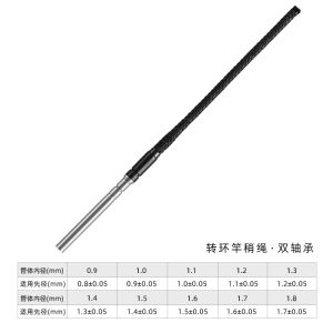 High Strength Fishing Rod Alloy Head No Rope 360 Degree Rotation Double Bearing Powerful Durable Fishing Gear for Outdoor Camping Travel