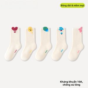 Vớ Cotton Chống Khuẩn Cho Bé