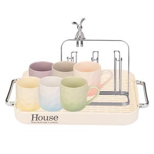 MODERN SWEETHOME | Gradient Ceramic Mug Aesthetic Breakfast and Drinking Cup Set