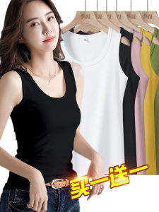 Áo Ba Lỗ Không Tay Cotton Nguyên Chất Pure Cotton Dành Cho Nữ Áo Ba Lỗ Mùa Xuân Hè Màu Đen Áo Ba Lỗ Mặc Trong Và Ngoài