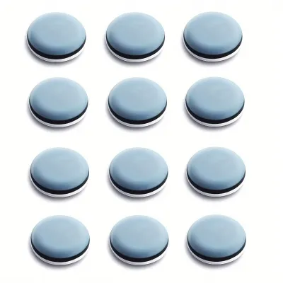 12pcs Heavy Duty Floor Sliders - Easily Move Furniture & Carpets with 20mm/0.79in Feet Gliders!
