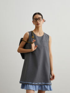Sleeveless Patchwork Elegant Dress