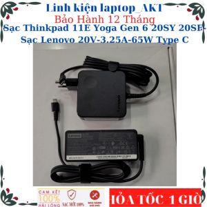 Sạc Lenovo Thinkpad 11E Yoga Gen 6 20SY 20SF- Sạc Lenovo 20V-3.25A-65W Type C