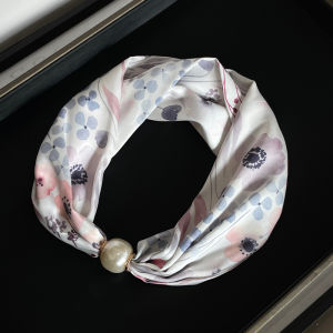 Multi-Functional Pearl Necklace with Magnetic Clasp for Women Versatile Shirt Complement Lanyard Scarf Neck Decor Spring Autumn Winter