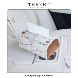 Premium Car Tissue Box Console
