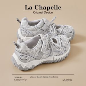 La Chapelle | Breathable Lace-Up Womens Dad Shoes Thick Sole