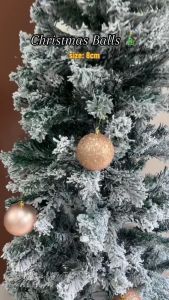 6/12/24pcs Christmas Ball Xmas Tree Decor Festive Wedding Party Decor for the Family Xmas Accessories