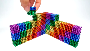 216Pcs 3/5mm Magnetic Balls Toys Early Education Toys Building Toys Decompression Magnet Bat Set