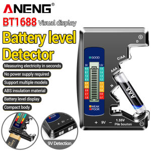 ANENG | Portable Battery Capacity Indicator ANENG BT1688 Multifunctional 1.5V 9V Capacity Check Detector Battery Voltage Meter Tools