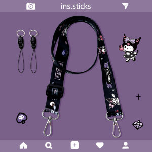 Cartoon Fan Hanging Strap Water Bottle Insulated Cup Replacement Rope Crossbody Camera Rope Bag Nylon Material Adjustable Length