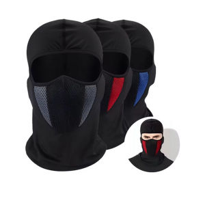 Breathable Balaclava Motorcycle Full Face Masks Cap Hat Motocross Motorbike Helmet Moto Riding Neck Face Hood Moto Mask Summer